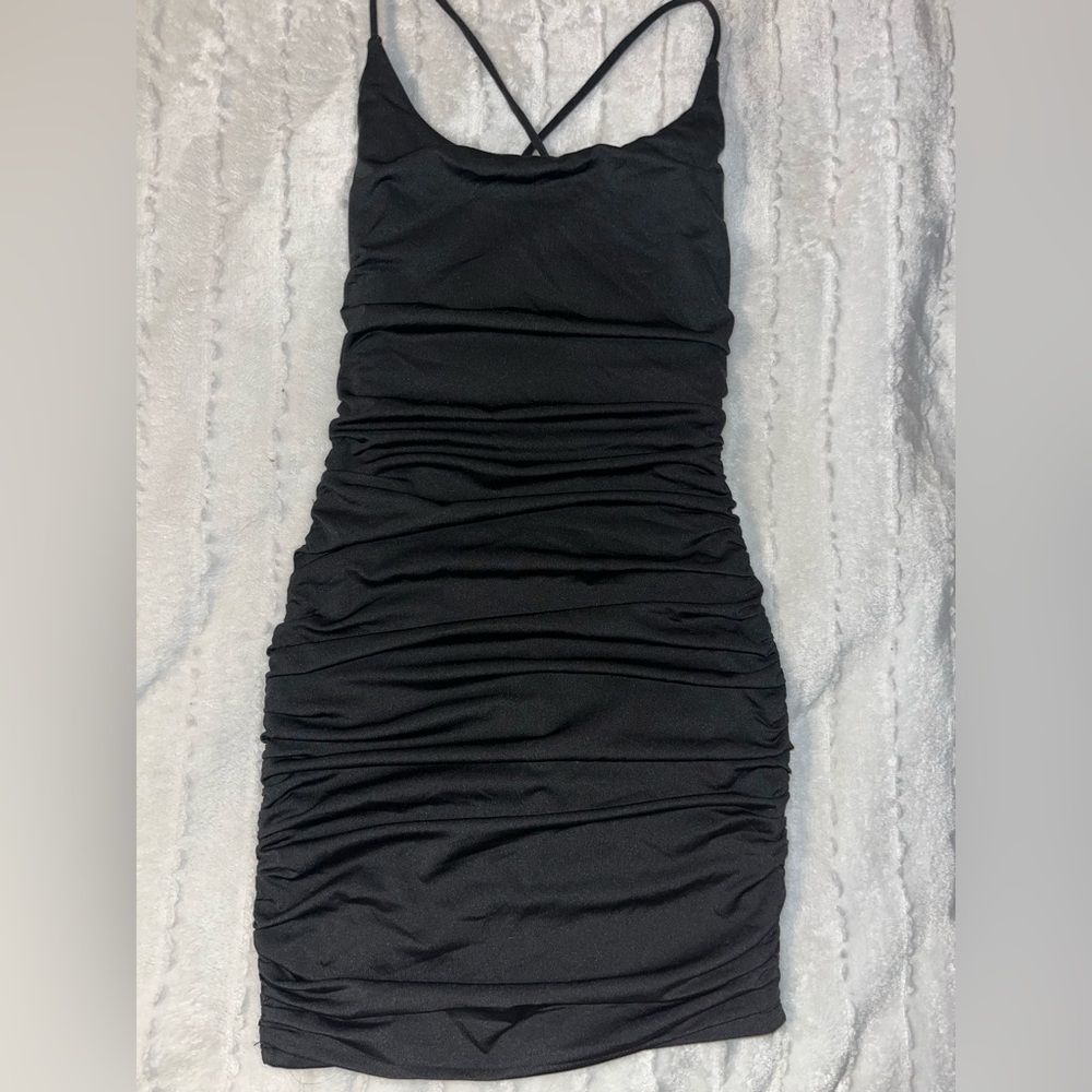 Whitefox black first look mini dress size XS